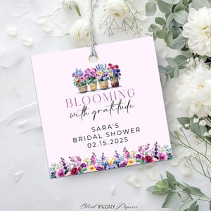 Fresh Off The Market Tag, Farmers Market Themed Bridal Shower Recipe Card, Love In Bloom Favor Tag, Off The Market Bridal Shower Favor Tags