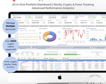 Forex- en cryptohandeldagboek-spreadsheet | Handelslogboek, winsttracker, tool voor beleggingsportefeuilles (Google Spreadsheets)
