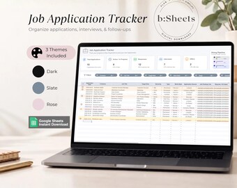Job Application Tracker | Google Sheets Template (Digital Download)