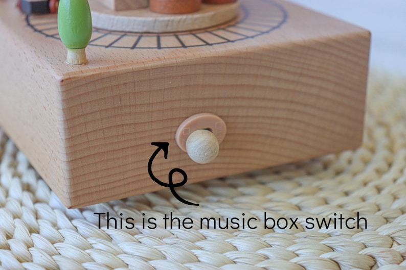 Customized Wooden Music Box/carved Name Music Box/baby Shower Gift
