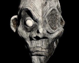 Haunted Ghoul Full LATEX DISPLAY MASK (Silver Screen Version)