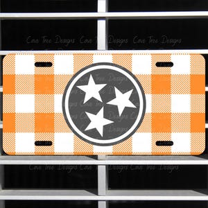Tristar Orange License Plate, TN License Plate Gift, Tristar Gift