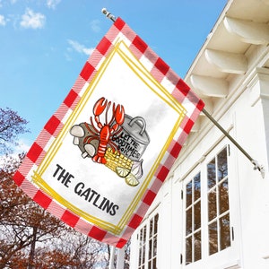 Crawfish Boil, Crafish Flag, Crawfish Boil Garden Flag, Spring Garden Flag, Let The Good Times Boil, Crawfish Party Gift SKU444 image 2