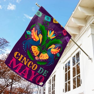 Cambaya Cinco De Mayo Garden Flag Outdoor Decorative Yard House Banner Double Sided-Readable Both Sides Made In USA SKU435 image 1