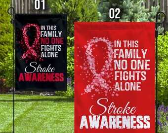 Stroke Awareness Garden Flag, Stroke Awareness Gift, Stroke Warrior Decoration Flag, Stroke Support SKUM33