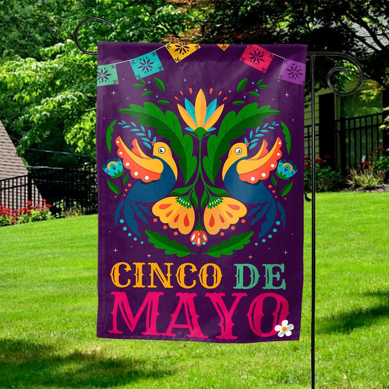 Cambaya Cinco De Mayo Garden Flag Outdoor Decorative Yard House Banner Double Sided-Readable Both Sides Made In USA SKU435 image 3