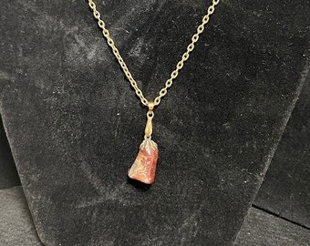 Stunning Crazy Lace Agate Pendant Necklace