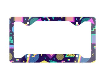 90s Inspired Metal License Plate Frame