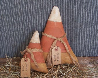 Primitive Candy Corn Bowl Filler (choice of 1), Grungy Autumn Halloween Decor