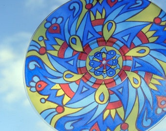 Lauter Mandala Suncatcher - Psychedelische Kunst Wohndekor - Boho Dekor - Geometrisches Design
