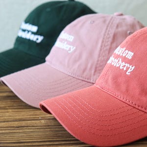 Embroidered Hat Personalized Dad Cap Embroidery Logo Baseball Hat Bachelorette Hats Custom Caps Sorority Hat Unisex Baseball Cap
