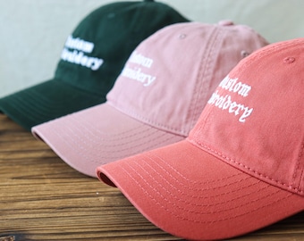 Gestickter Hut Personalisierte Dad Cap Stickerei Logo Baseballmütze Bachelorette Hüte Benutzerdefinierte Caps Sorority Hut Unisex Baseballmütze