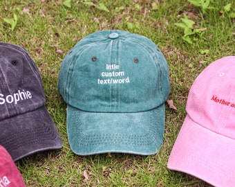 Embroidered Logo Baseball Hat, Personalized Cotton Dad Cap