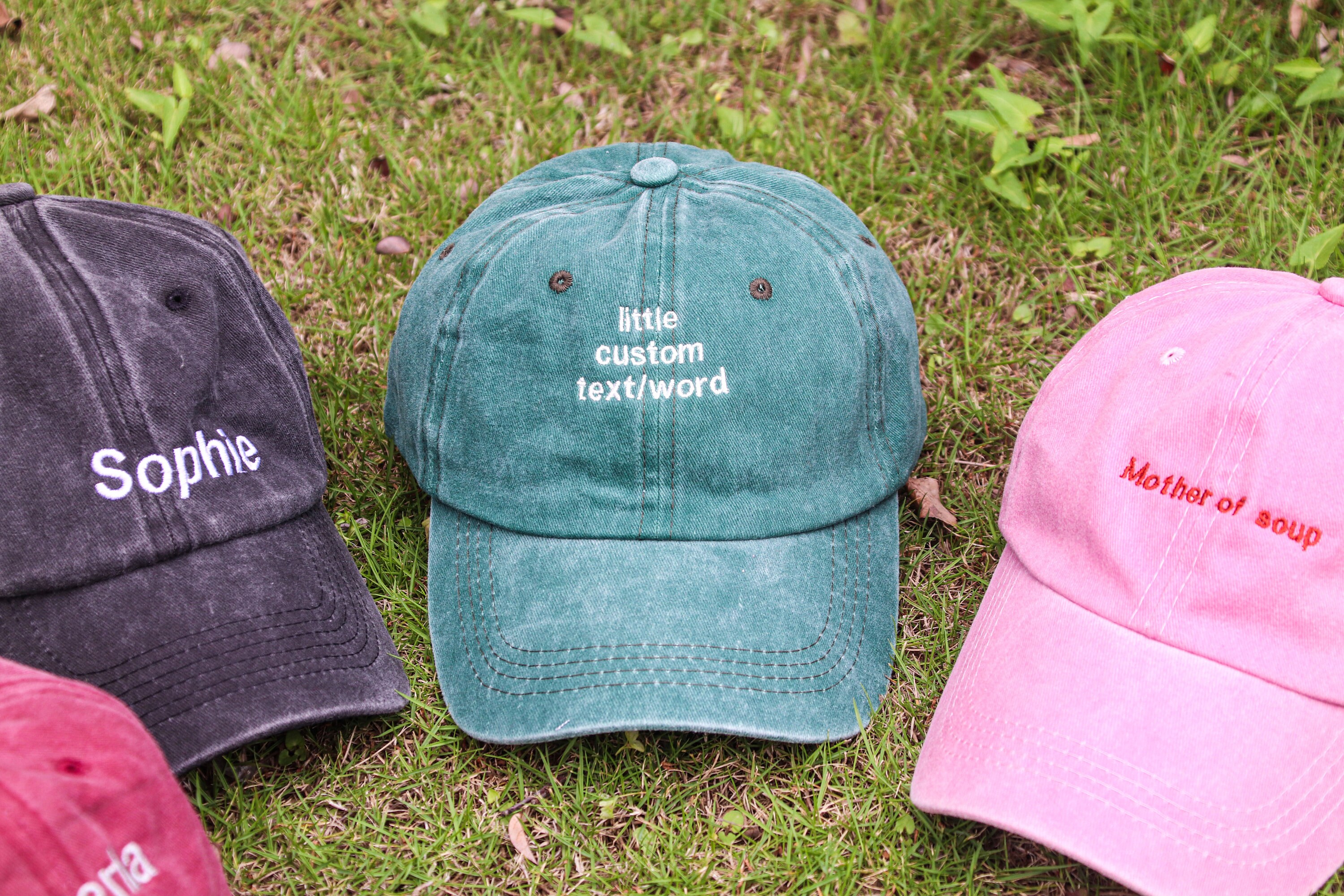 Stickerei Logo Baseballmütze Gestickter Hut Personalisierte Dad Cap Bachelorette Hüte Benutzerdefinierte Mützen Sorority Hut Unisex Baseballmütze