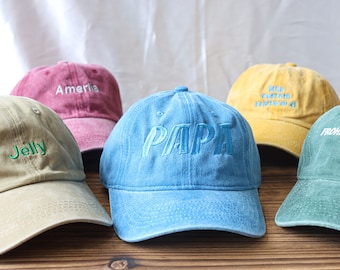 Embroidered Logo Baseball Hat, Personalized Cotton Dad Cap
