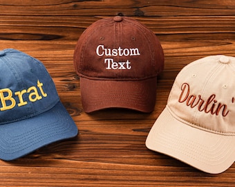 Personalized Embroidered Name Hat – Custom Cotton Baseball Cap