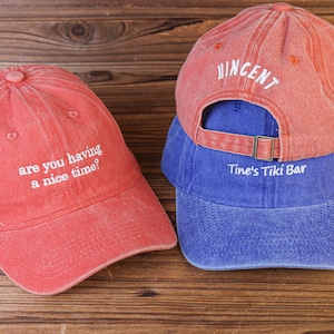 Custom Embroidered Baseball Cap, Personalized Washed Dad Hat image 3