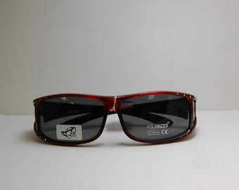 52867 DPLC Polarized Fit over /Rhinestone Sunglasses