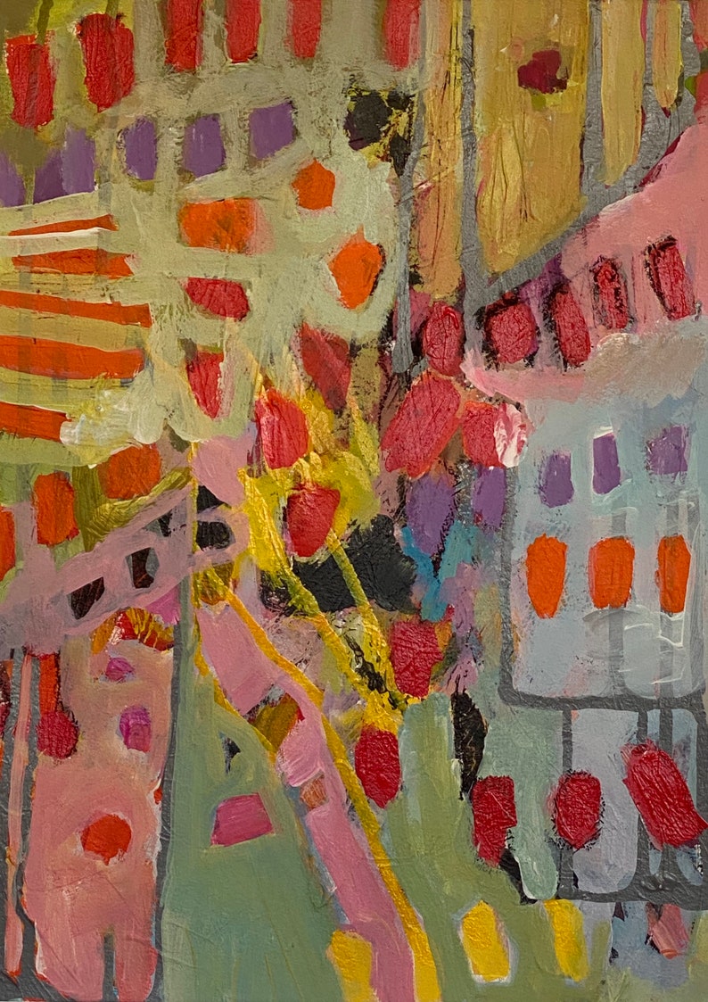 9 Abstract Intuitive painting City View No
