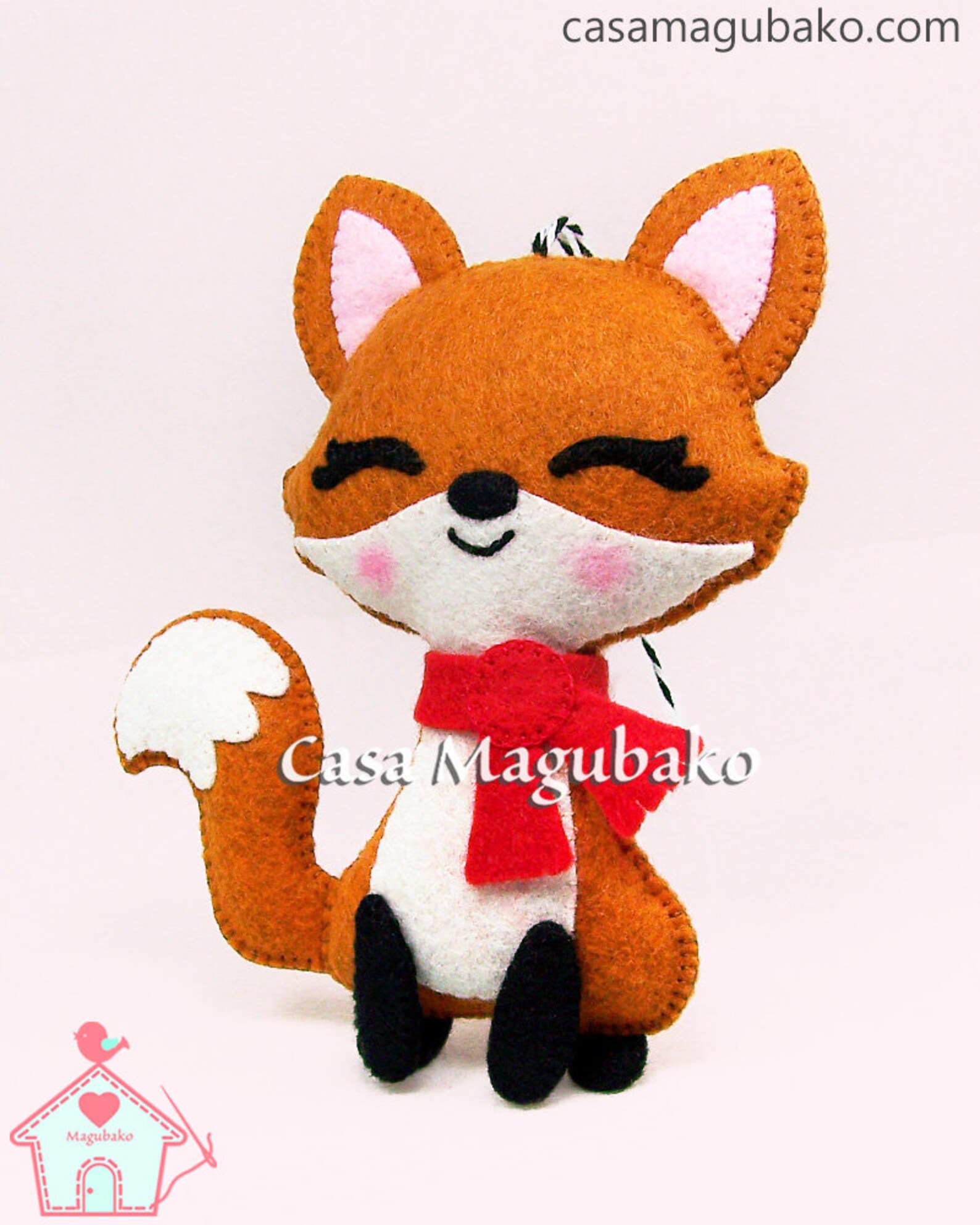 PDF Felt Pattern Fox Ornament Sewing Pattern Woodland Fox Etsy