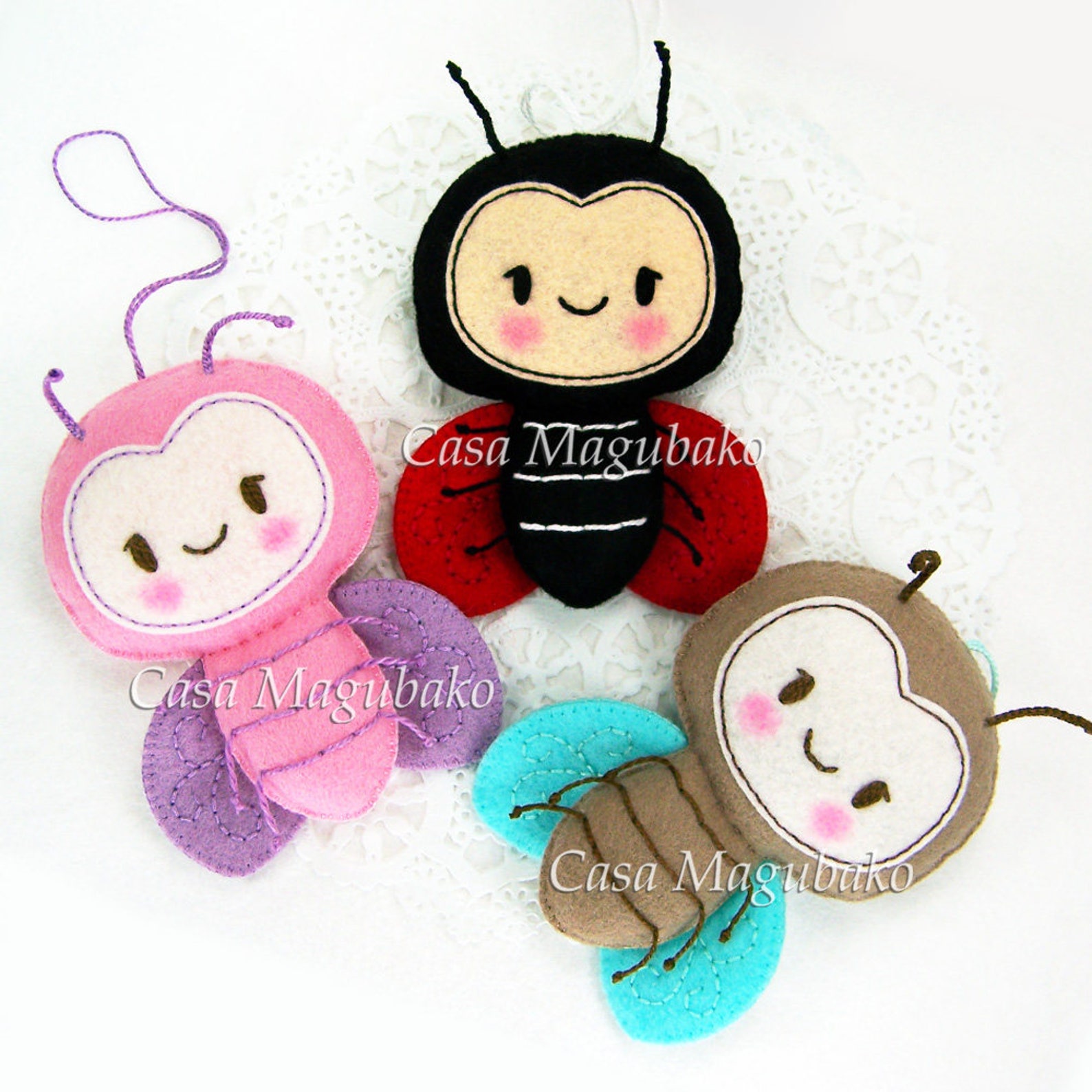 PDF Felt Pattern Ladybug Sewing Pattern Felt Ladybug | Etsy