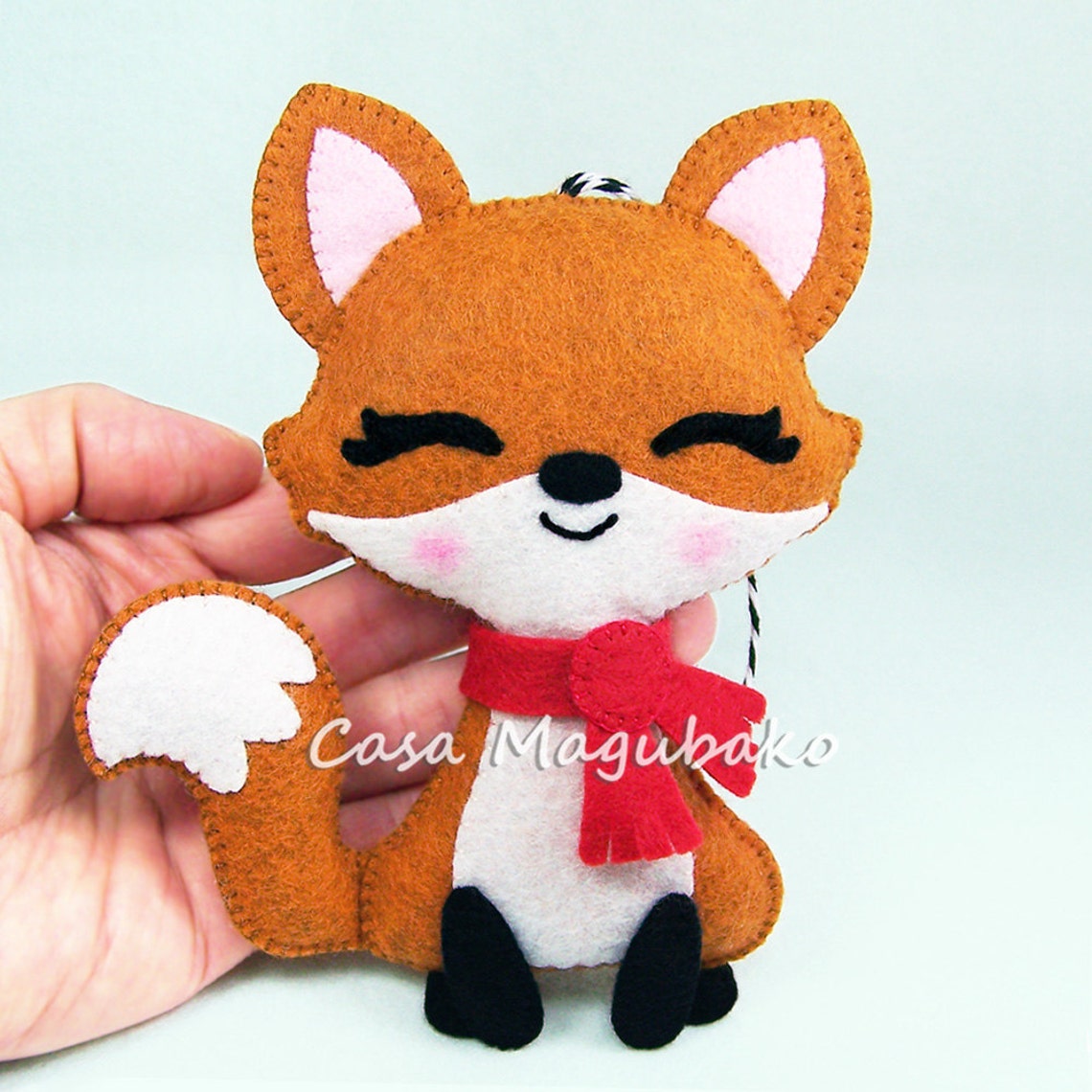 PDF Felt Pattern Fox Ornament Sewing Pattern Woodland Fox Etsy