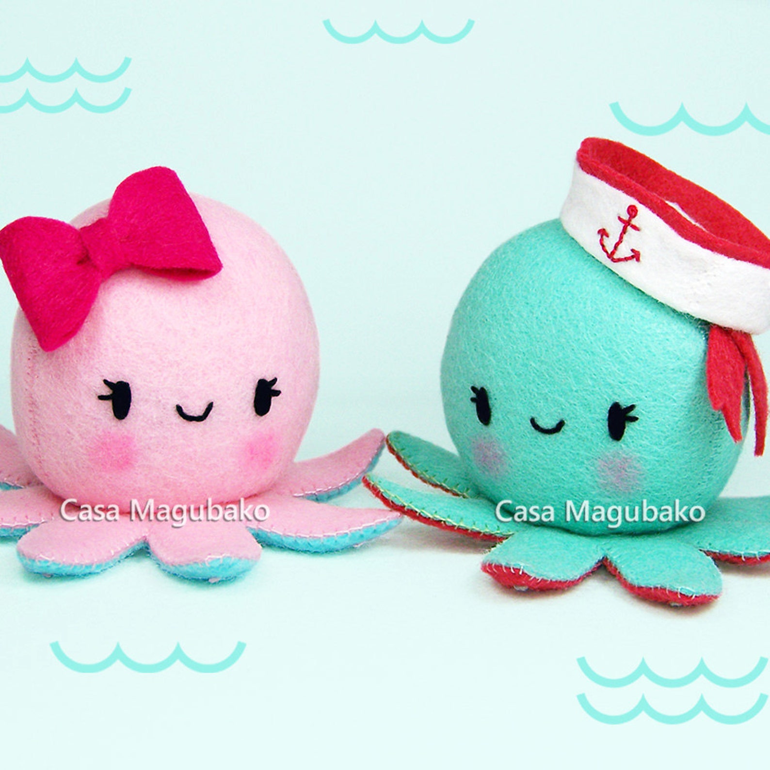 PDF Felt Pattern Octopus Sewing Pattern Octopus Felt Etsy