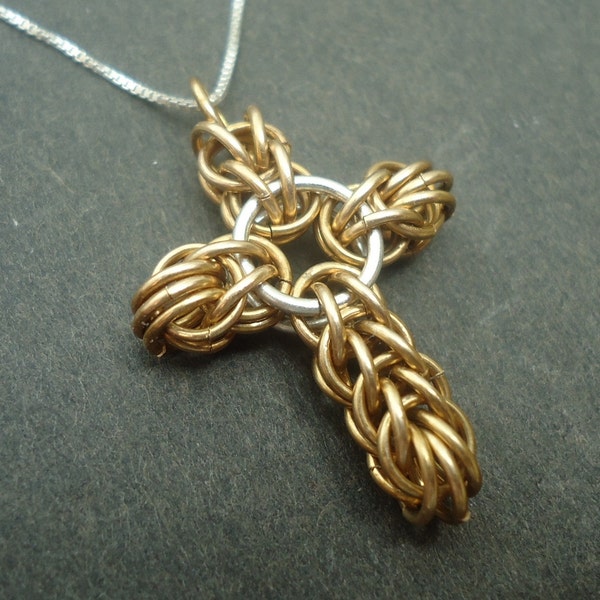 Chainmaille Cross Etsy
