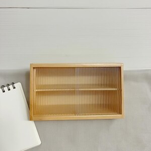 Miniature Wooden Storage Box, Dollhouse Accessory Organizer, Handcrafted Tiny Treasure Holder, Perfect Gift for Dollhouse Decor