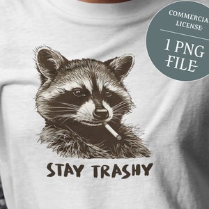 T-shirt Reste trash | PNG sarcastique | Opossum png | Clipart drôle de mouffette raton laveur | Poubelle design sublimation drôle, pas de poubelle mignonne