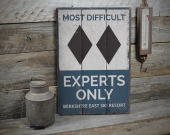 Wooden Ski Signs Etsy