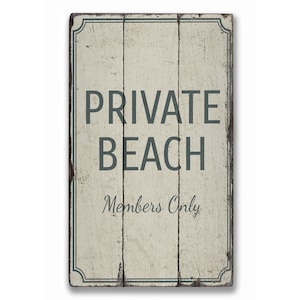 Private Beach Sign Wood Private Beach Sign Wood Beach Sign - Etsy