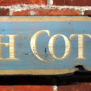 Beach House or Cottage Sign - Rustic Hand Made Vintage Wooden Sign WWS000024