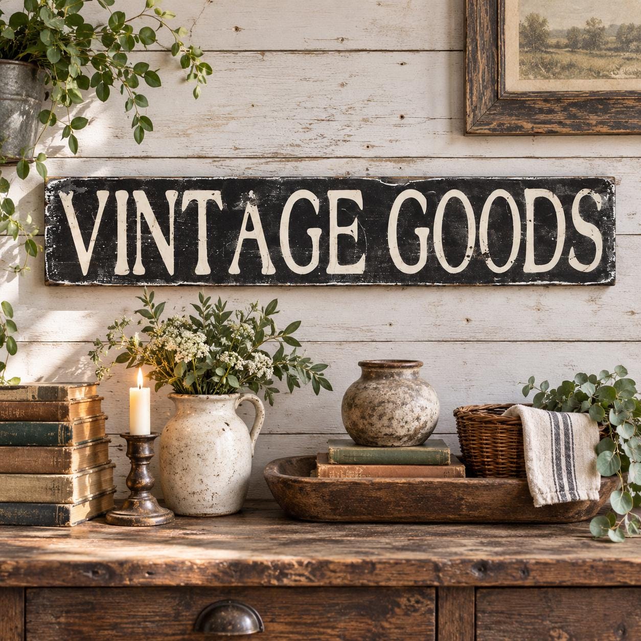 Antiques for Sale Sign - Etsy