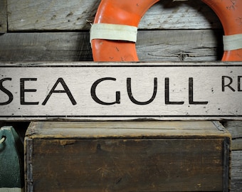 Sea Gull Sign, Sea Gull Lover, Seagull Decor, Sea Gull Gift, Sea Gull, Beach Decor, Coastal Decor, Rustic Handmade Wood Sign