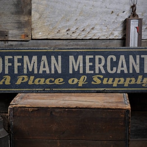 Family Mercantile Sign, Supply Store Sign, Mercantile Decor, Custom Grocery Sign, Wooden Pantry Sign, HandMade Vintage Wood Sign Decors