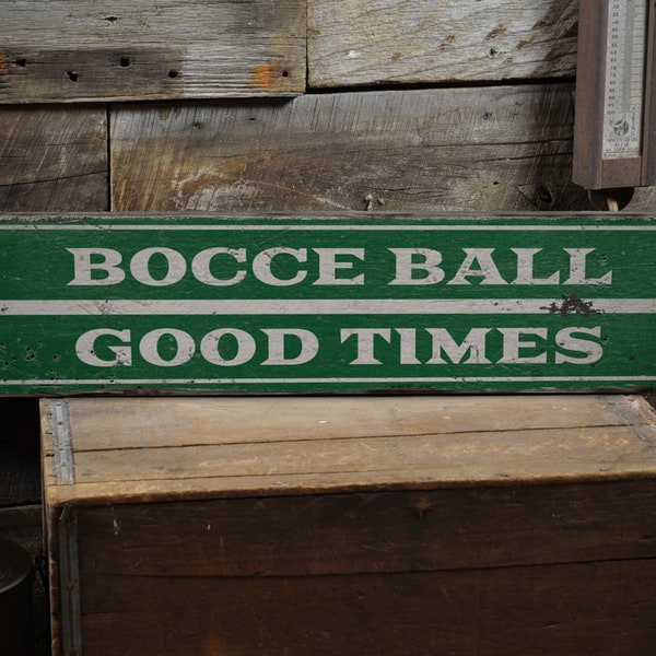 Bocce Ball Sign Etsy