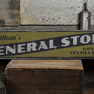 General Store Sign, Mercantile Sign, Mercantile Wood Sign, Wooden General Store Sign, Custom Vintage Decor Sign Decor