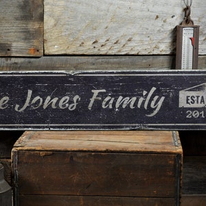 Wooden Wedding Decor, Established Date Family Sign, Rustic Family Name Sign, Custom Last Name Sign, Est. Date Wedding Sign Decorations