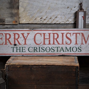 Family Christmas Sign, Christmas Sign, Christmas Decor, Christmas Wall Decor, Wood Christmas Sign - Rustic Hand Made Wooden Sign Decor