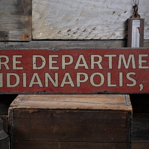 Fire Dept Decor, Fire Dept Sign, Fire Department Sign, Rustic Firefighter Gift, Custom Fireman Sign, HandMade Vintage Wood Sign Decor