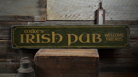 Custom Brewery Est. Date Sign Rustic Hand Made Vintage