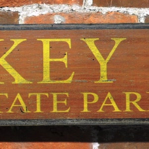 State Park Sign, Hiking Lover, Trail Sign, National Park Decor, State Park Gift, Custom Gift, Rustic Hand Made Vintage Wooden Sign WWS000035