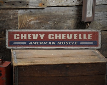 Old Chevy Chevelle Sign, Rustic Chevelle Signs, Wood Chevy Chevelle Sign, Chevy Sign, Wooden Car Decor, Rustic Handmade Wood Sign Decor