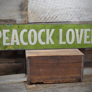 Peacock Lover Sign, Peacock Sign, Peacock Decor, Kids Room Sign, Zoo Decor, Peacock Lover Gift, Quality Wooden Sign - Custom Wooden Sign