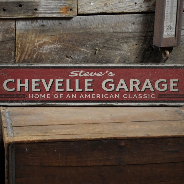 Chevelle Garage Signs Etsy