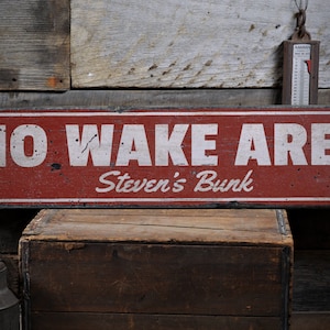 No Wake Area Wood Sign, No Wake Zone Sign, Custom Beach Sign, Coastal Room Decor, Rustic Beach Decor, Vintage Handmade Wood Sign Decors