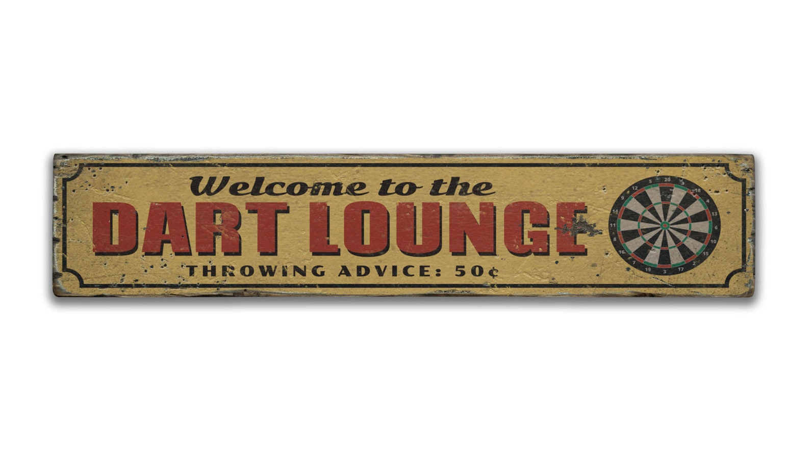 The Dart Lounge Sign Dart Room Wood Sign Dart Board Sign Etsy