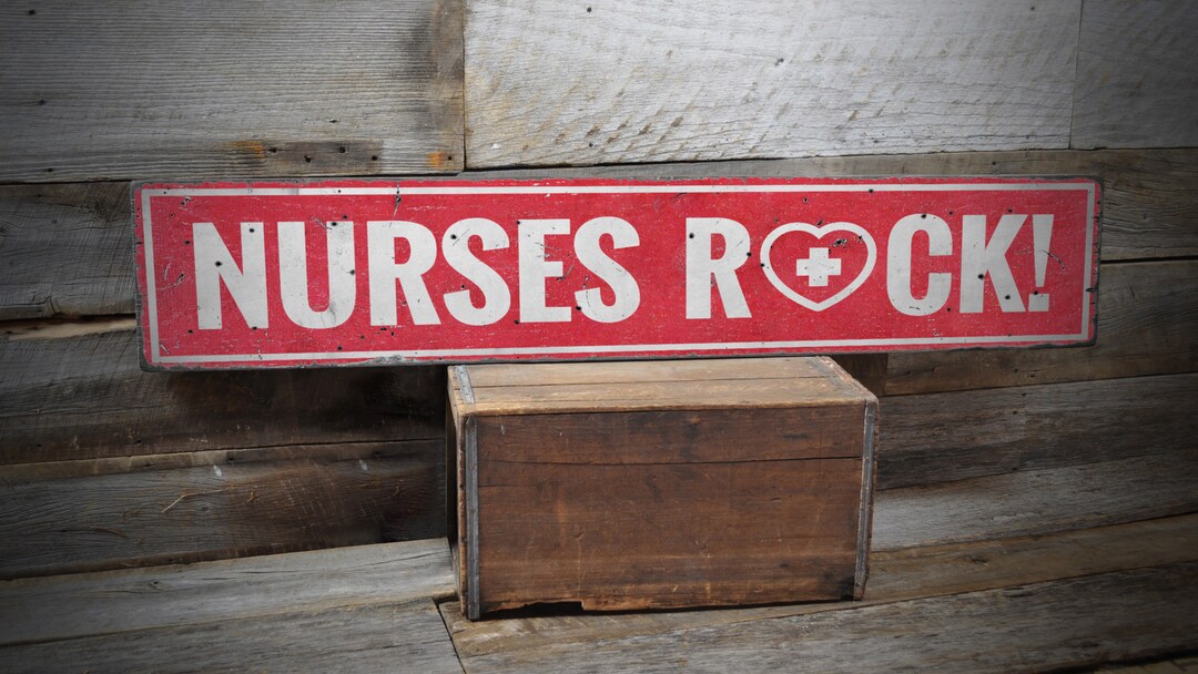 Nurses Rock Sign, Nurses Tribute Sign, Nurse Appreciation, Gift for ...