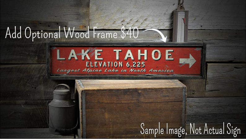 Vertical Lake Sign, Custom Lake Sign, Lake Sign Wood, Lake Sign Wooden, Rustic Lake Sign, Lake Sign Rustic Hand Made Wooden Sign Decor image 3